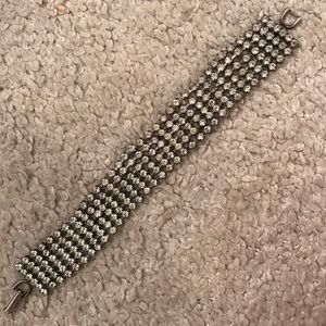 Elegant silver mesh bracelet